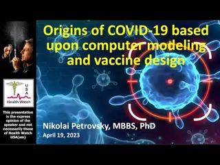 Oorsprong van COVID-19 gebaseerd op computer modellering en Vaccin ontwerp